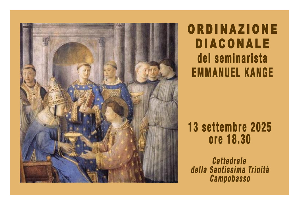 L’ORDINAZIONE DIACONALE DEL SEMINARISTA EMMANUEL KANGE