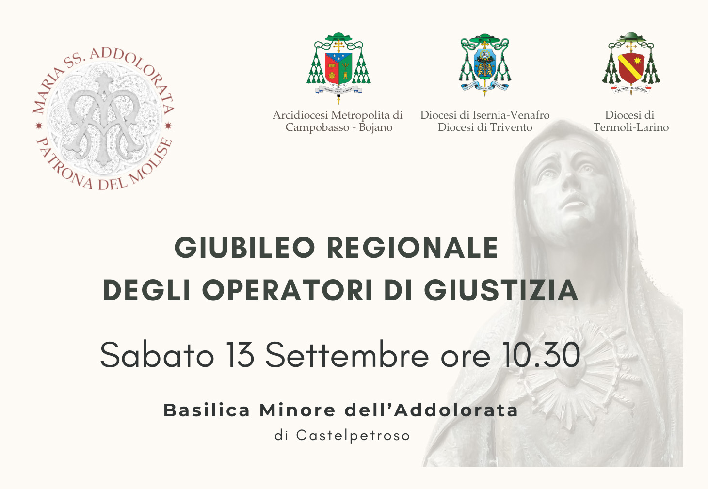 GIUBILEO REGIONALE DEGLI OPERATORI DI GIUSTIZIA